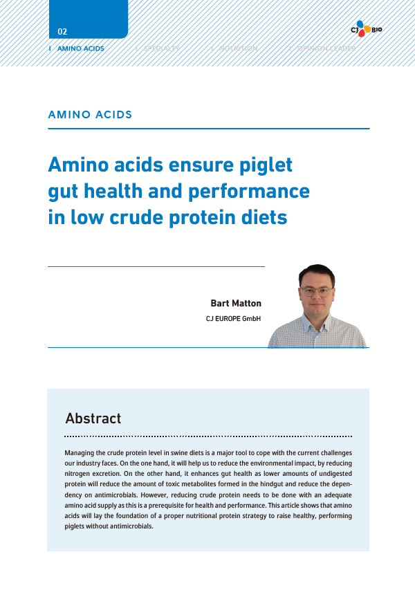 Amino acids ensure piglet