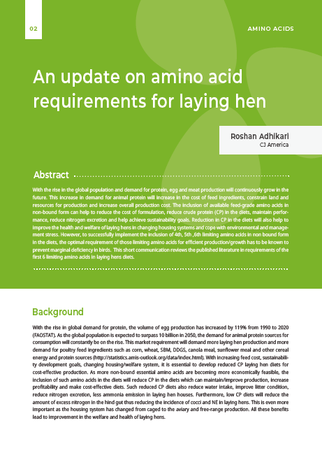 An update on amino acid