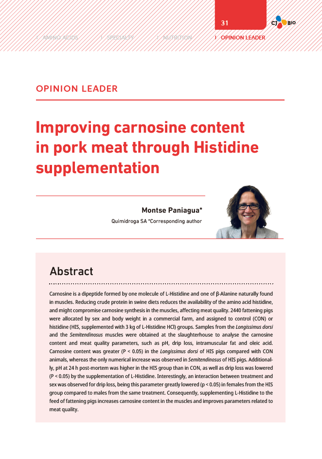 Improving carnosine